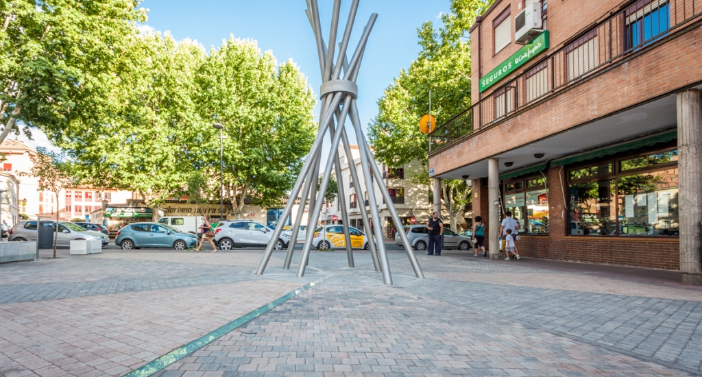 Plaza Brihuega. Zona peatonal