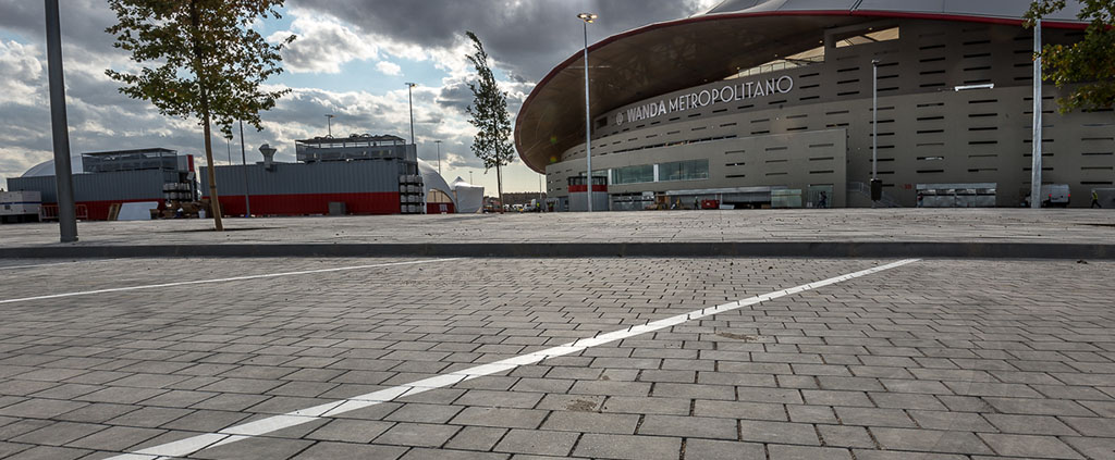 Wanda Metropolitano. Pavimentos Quadro