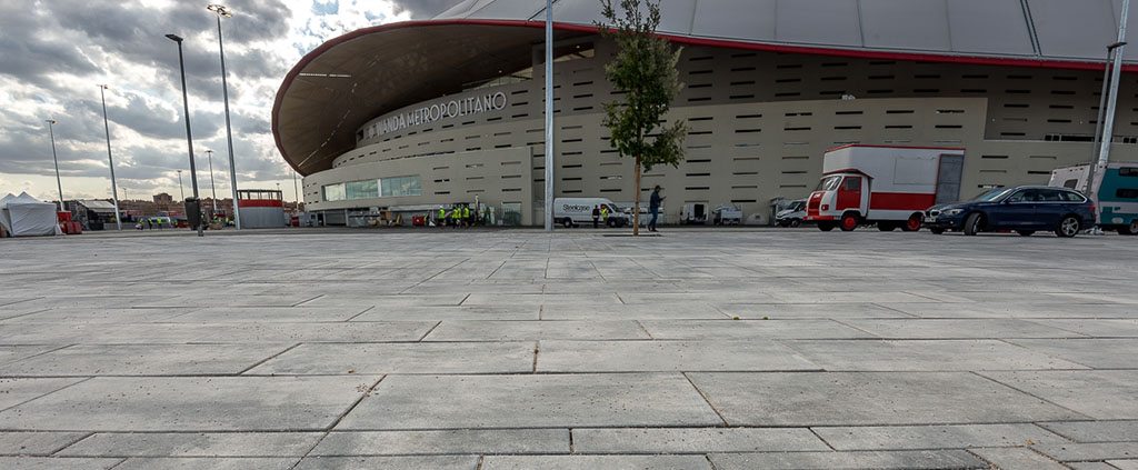 Wanda Metropolitano. Pavimentos Quadro