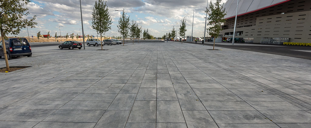 Wanda Metropolitano. Pavimentos Quadro