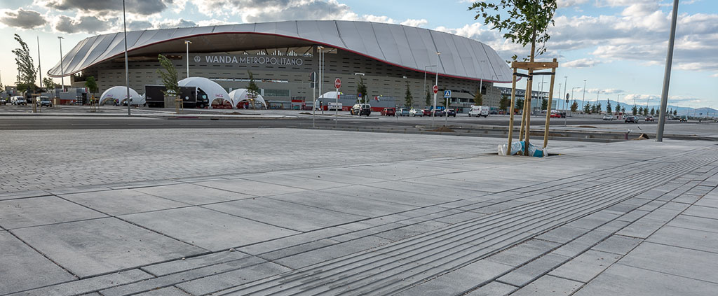 Wanda Metropolitano. Pavimentos Quadro