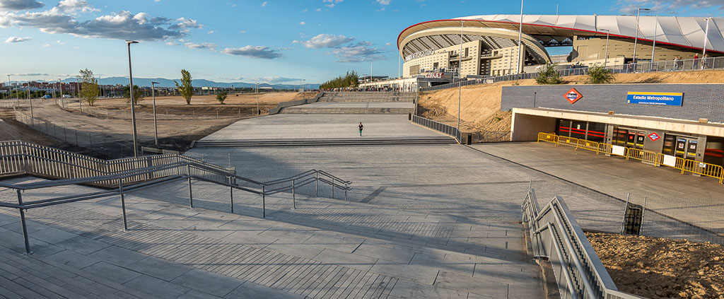 Wanda Metropolitano. Pavimentos Quadro